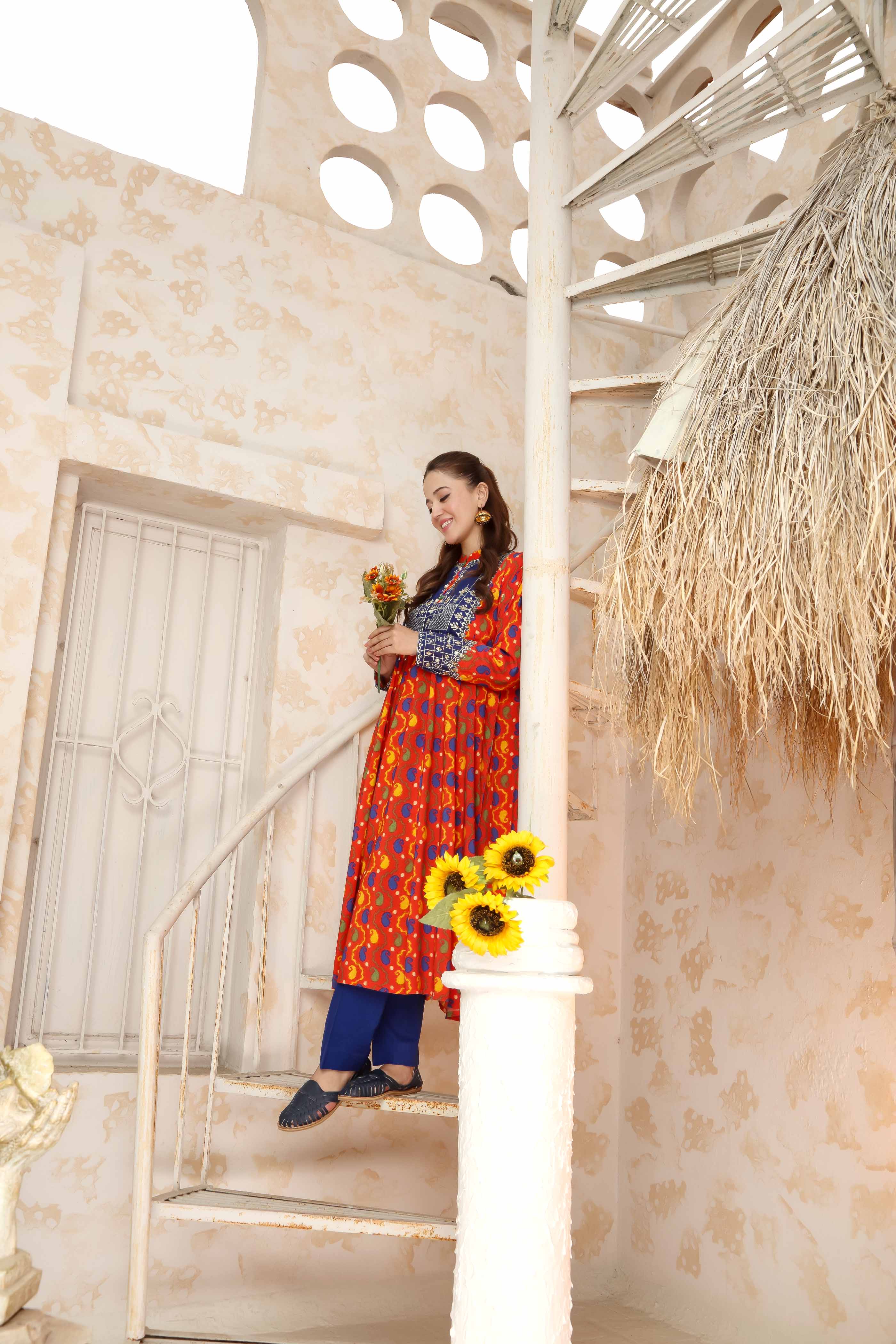 1 Piece Linen Frock (TR1069)