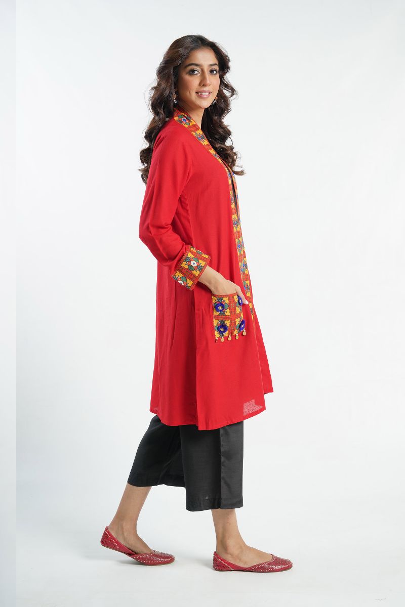 Lawn Karandi Shrug (CR3027)