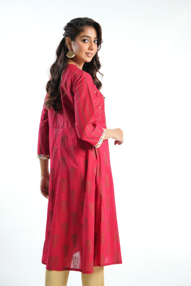 1 Piece Printed Lawn Frock (CR3053)