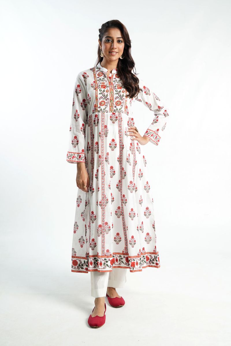 1 Piece Printed Lawn Frock (TR0918)