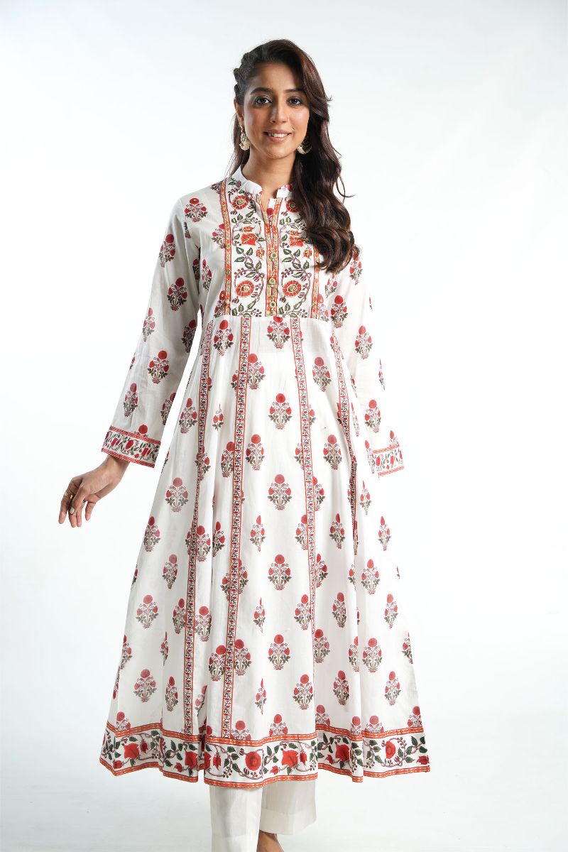 1 Piece Printed Lawn Frock (TR0918)